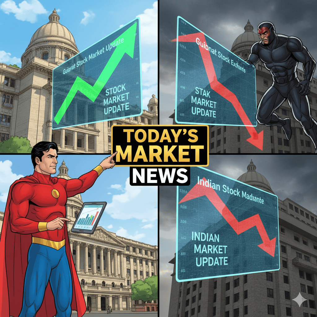આજના બજાર સમાચાર: ગુજરાત અને ભારતીય સ્ટોક માર્કેટ અપડેટ – 8 ડિસેમ્બર 2025