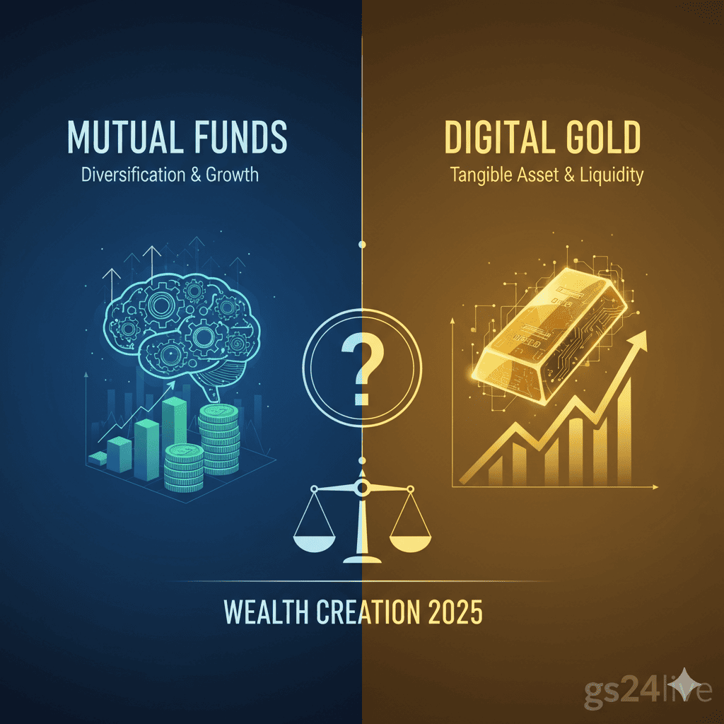 Mutual Funds vs Digital Gold: Which Investment is Best for Wealth Creation in 2025?